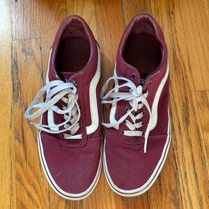 Maroon vans sneakers